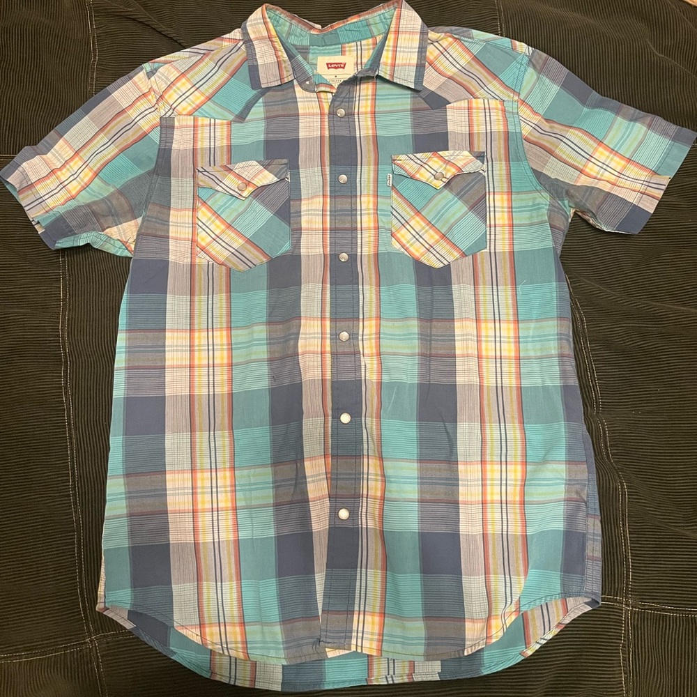 Levi’s Multi Colored Plaid Western Shirt